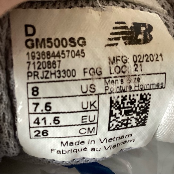 New Balance 500 Classic Grey/Blue - Picture 6 of 8